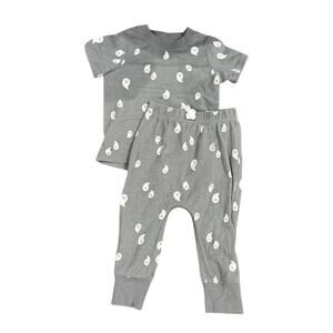 Cat & Jack Boys Two Piece Ghost Set in Gray, Size 12M​​​
